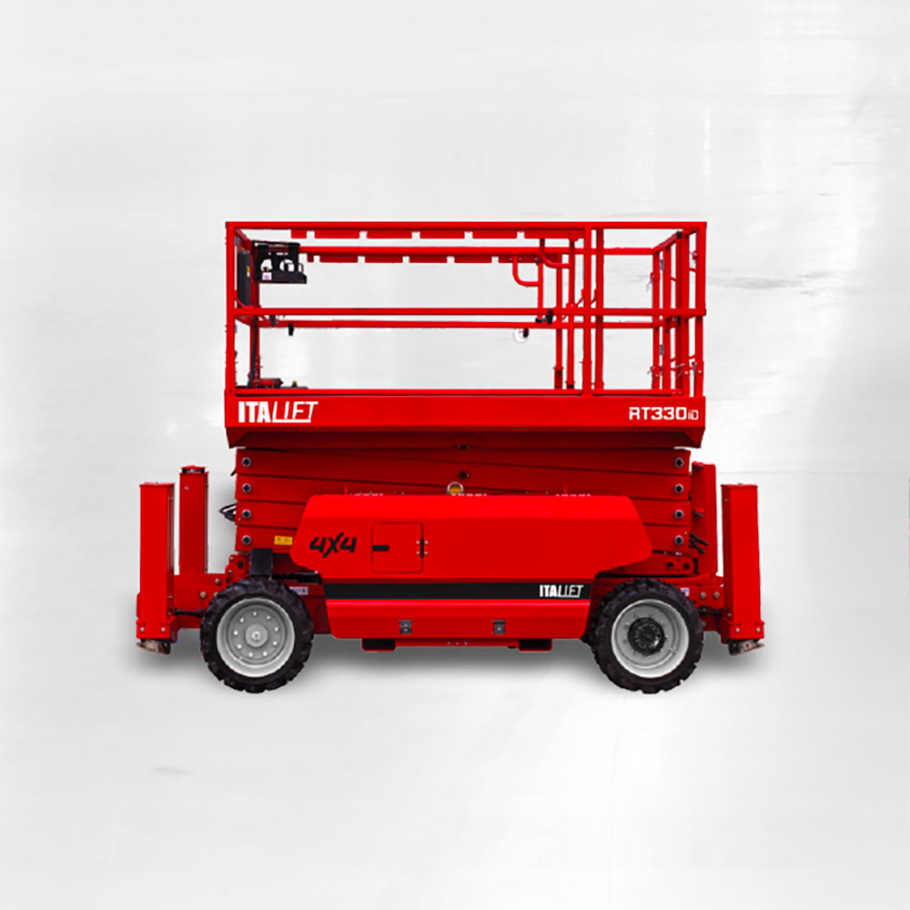 Piattaforma aerea Diesel a pantografo 4x4 Heli RT330iD