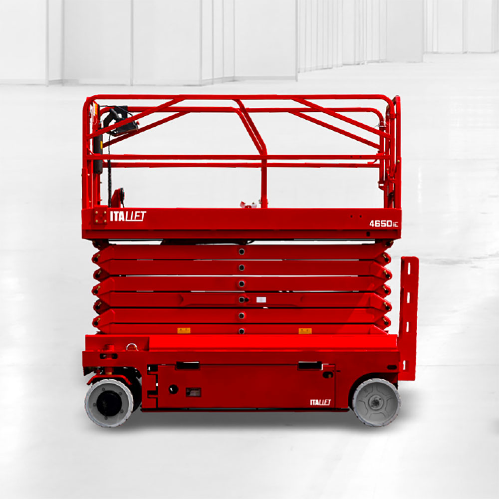 Piattaforma aerea elettrica a pantografo Heli 4650iE
